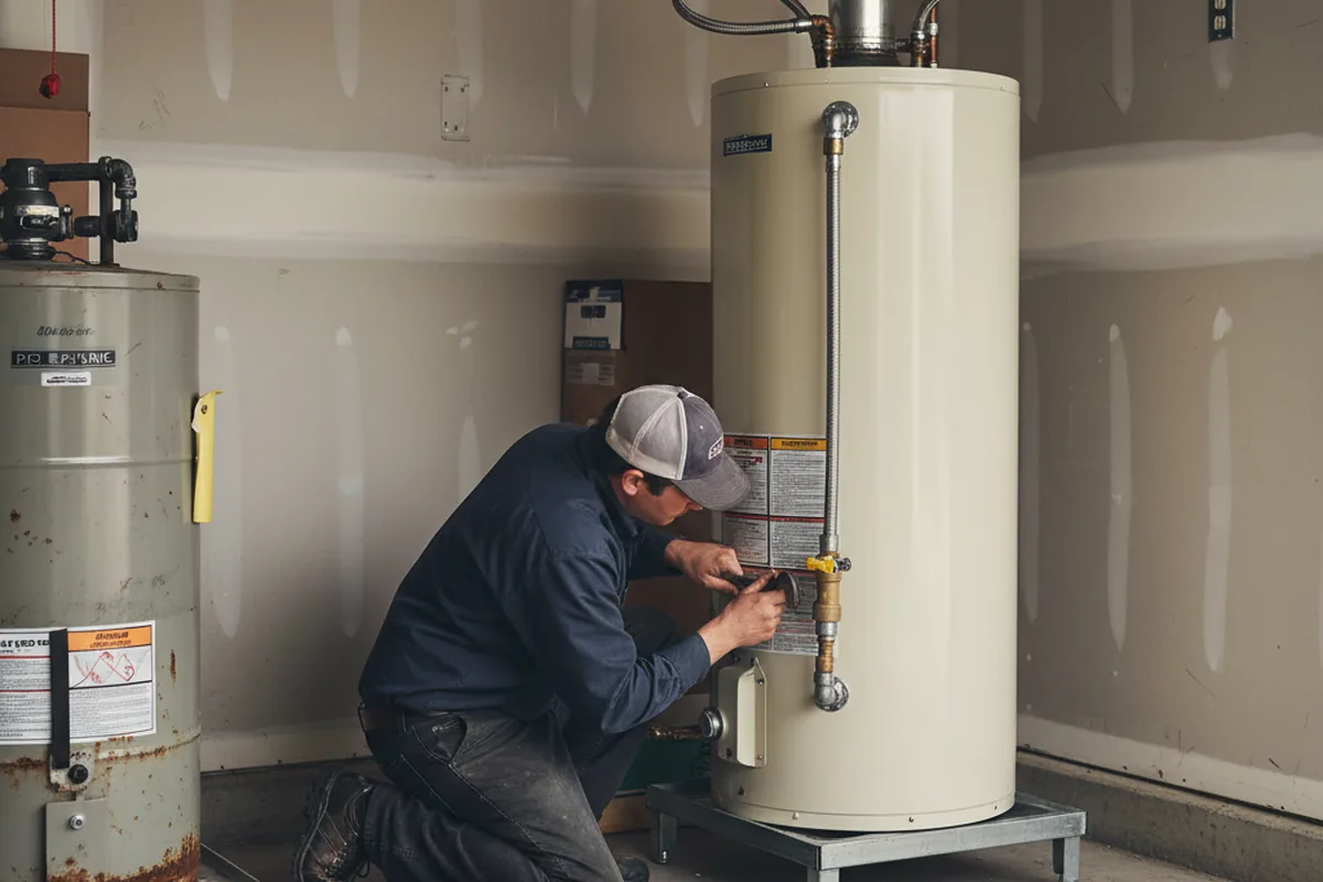 Water heater and shutoff valve replacement in Old Bethpage